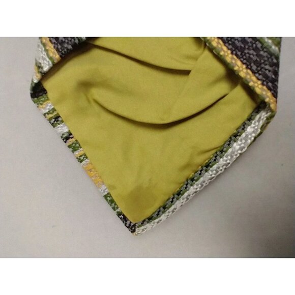 Vtg 70s Damon Tie Mens Necktie Wide Disco Mod Avacado Green Stripe Wide Repp - Picture 10 of 10